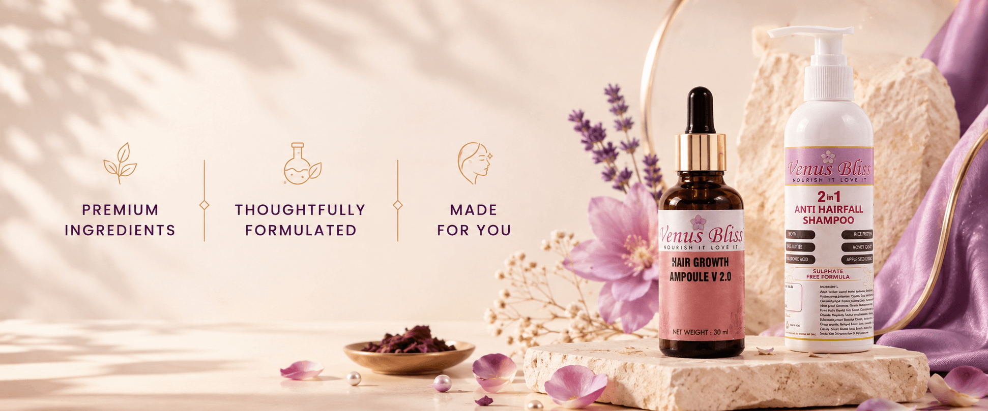 Premium ingredients, thoughtfully formulated, made for you